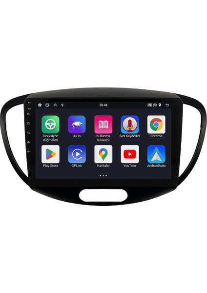 Hyundai I10 Android Multimedya Sistemi (2008-2012) CRV4840XP modelleri