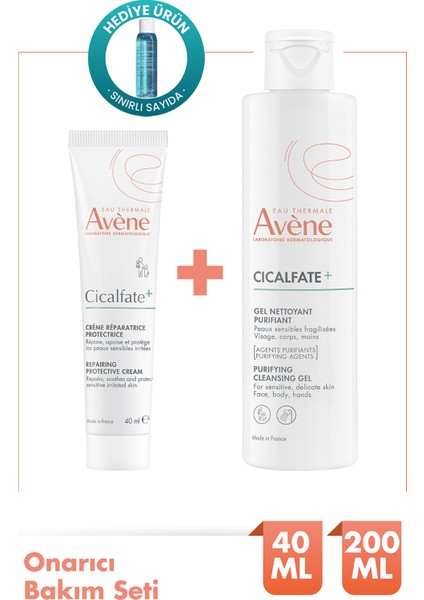 Cicalfate 40ML Krem + Arındırıcı Temizleme Jeli 200ML Seti