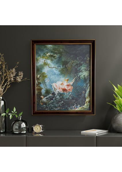 Jean Honore Fragonard (Salıncak 1767) Çerçeveli Klasik Vintage Duvar Tablo fiyatları