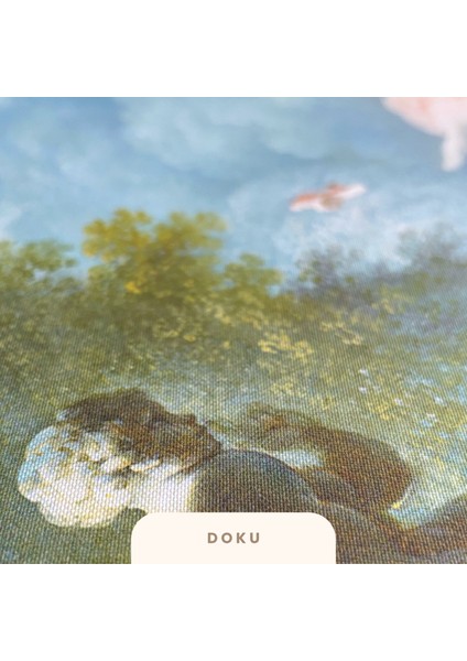 Jean Honore Fragonard (Salıncak 1767) Çerçeveli Klasik Vintage Duvar Tablo