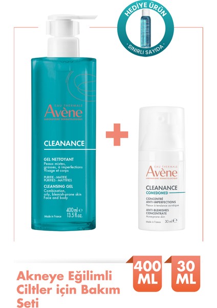 Cleanance Matlaştırıcı Temizleme Jeli 400ML + Kusur Karşıtı Krem 30ML Set