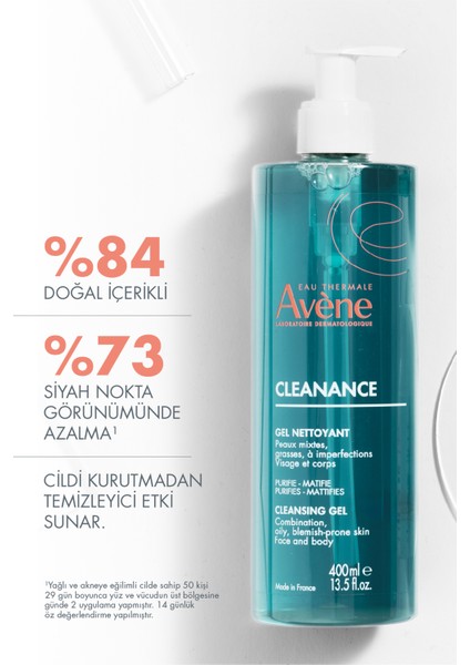 Cleanance Matlaştırıcı Temizleme Jeli 400ML + Kusur Karşıtı Krem 30ML Set fiyatları