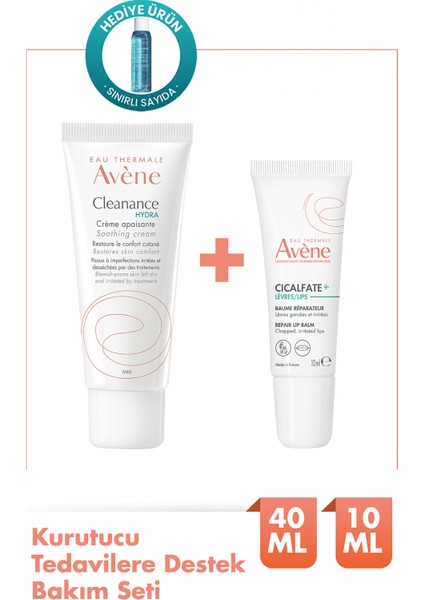 Cleanance Hydra Krem 40ML + Dudak Kremi 10ML Onarıcı ve Nemlendirici Set