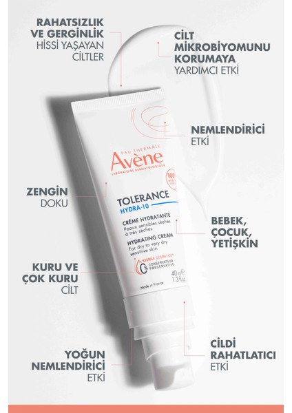 Kuru Ciltler Için Tolerance Hydra-10 Krem 40ML + Termal Su 50ML Set fırsatları