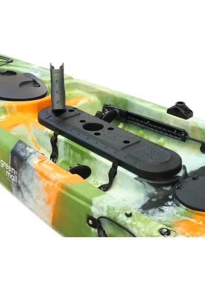 Fishman Balıkçı Kanosu Amatör Tek Kişilik Kano Yeşil Beyaz Turuncu fırsatları