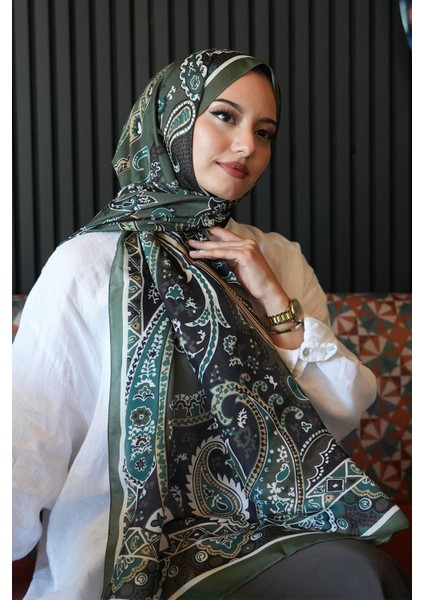 Damla Motif Desen Haki Soft Pamuk Şal fırsatları
