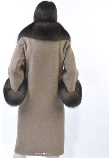 Hakiki Deri Açık Kahve Kadın Kürk Ceket Mont %100 Orijinal Deri indirimleri