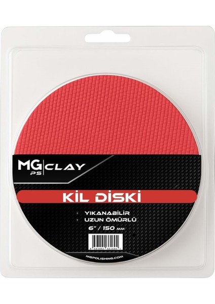 Kil Diski 150 Mm/6" - Kil Pedi Clay Disc Disk Clay Pad Ped