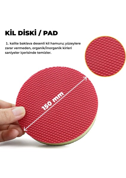 Kil Diski 150 Mm/6" - Kil Pedi Clay Disc Disk Clay Pad Ped fiyatları