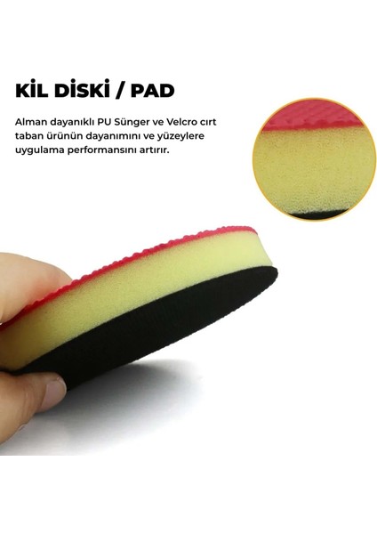 Kil Diski 150 Mm/6" - Kil Pedi Clay Disc Disk Clay Pad Ped modelleri