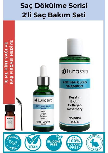 Anti Hair Loss Şampuan ve Serum Seti 2'li.