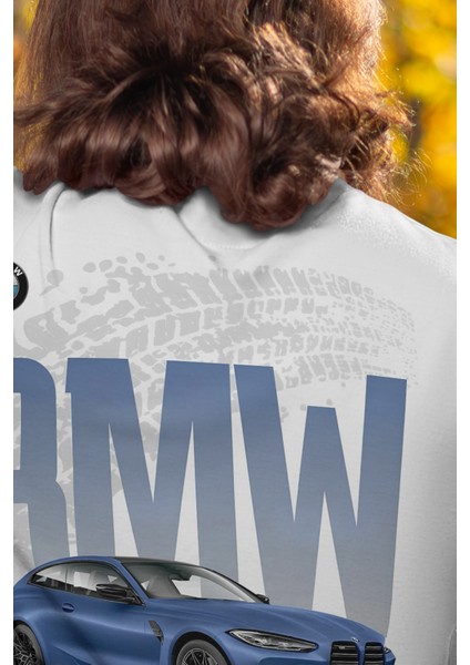 Unisex Bmw M4 Baskılı Oversize Tshirt modelleri