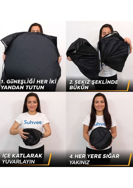 Katlanabilir Ön Cam Güneşliği – T210 Titanyum Kumaş ile Maksimum Koruma! fırsatları