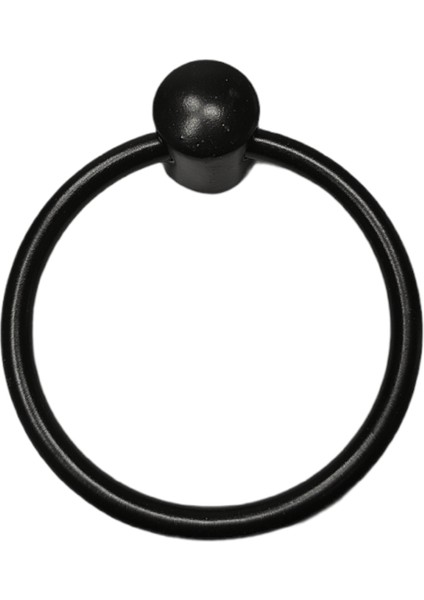 Siyah Halka Sarkaç Metal Kulp Çap 60 mm Mobilya Dolap Çekmece Vestiyer Kulpları (2 Adet) fiyatları