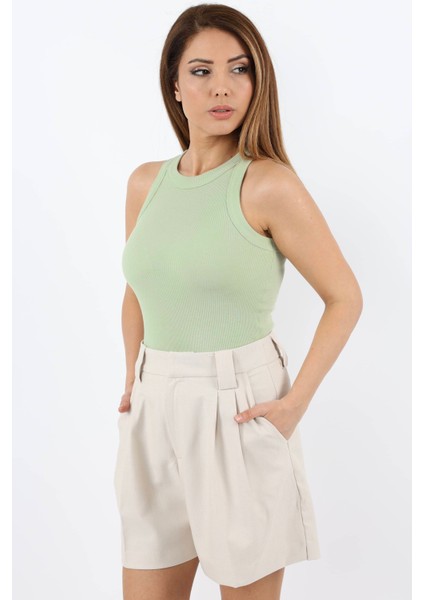 Kadın 3’Lü Premium Pamuklu Fitilli Sarı Çağla Yeşili Mavi Atlet indirimleri