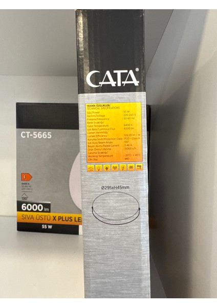 55 W Sıva Üstü x Plus LED Panel Beyaz (CT-5665)