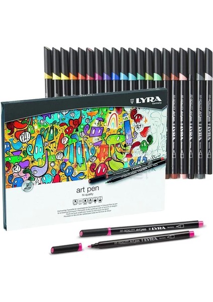 Hi-Quality Metal Art Pen 20LI Set
