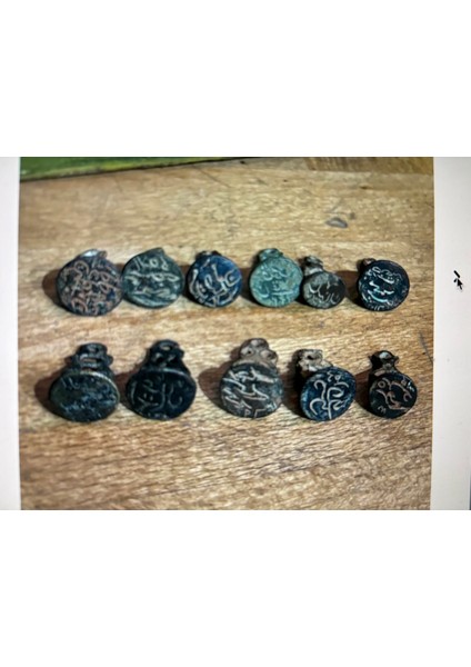 11 Adet Osmanlı Mühür - 2 cm Boylarında fiyatları