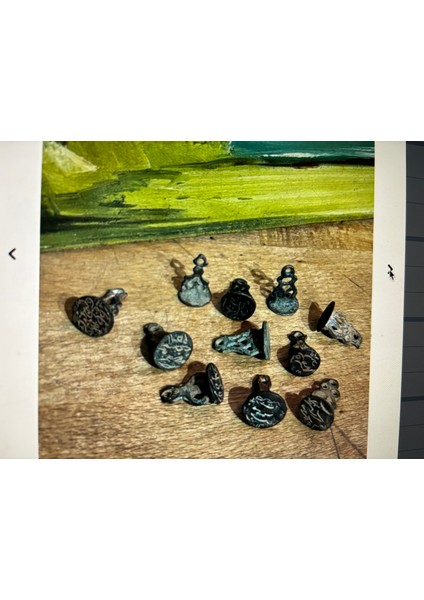 11 Adet Osmanlı Mühür - 2 cm Boylarında indirimleri