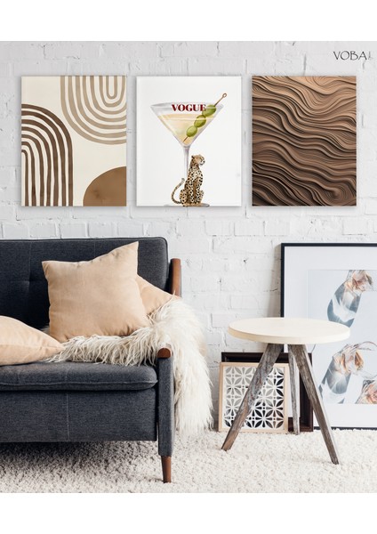 3 Parçalı Modern Temalı Dekoratif Mdf Tablo Seti-9