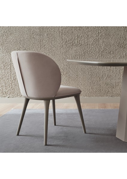 Hera Sandalye, Kadife Dokulu Kumaş - Krem fiyatları