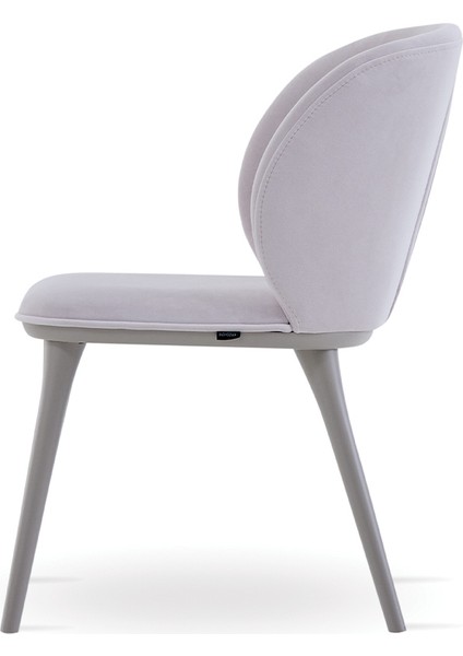 Hera Sandalye, Kadife Dokulu Kumaş - Krem