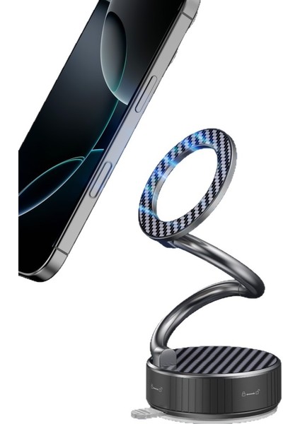 360° Dönebilen, Kilitli Vakumlu Yüksek Kalite Premium Magsafe Telefon Tutucu modelleri