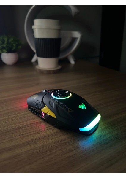 Shop Fast Shopfast Aula H530 Gaming Mouse Stres Çarkı Oyuncu Mouse Fare Rgb Kablosuz Wireless fiyatları