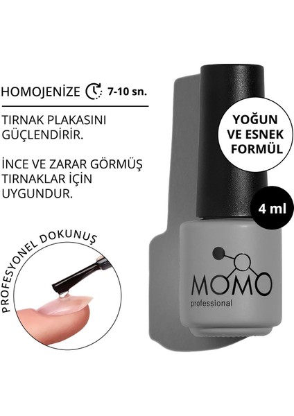 Kalıcı Oje İçin Rubber Base Coat, 4 ml
