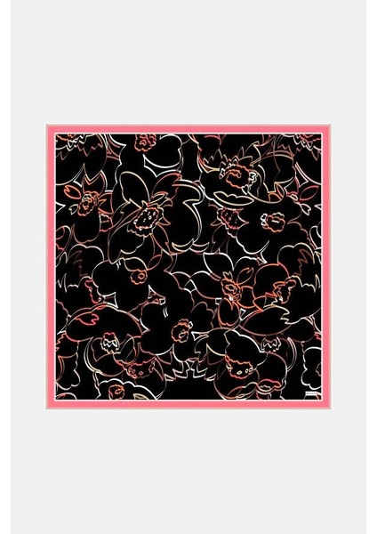 Twill Ipek Eşarp - 41096 - Siyah