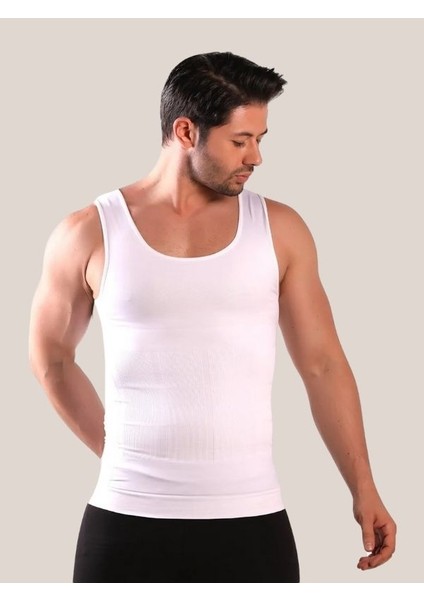 Erkek Spor Slim Atlet Tipi Toparlayıcı Göbek Incelten Korse Spor Atlet