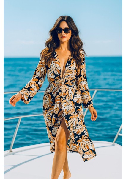 Rahat Kesim Oversize Kadın Uzun Kimono Kaftan modelleri