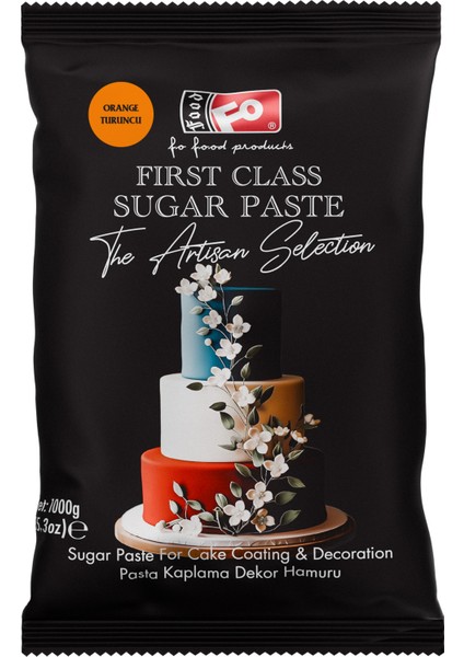 Turuncu Pasta Kaplama Şeker Hamuru 1 kg