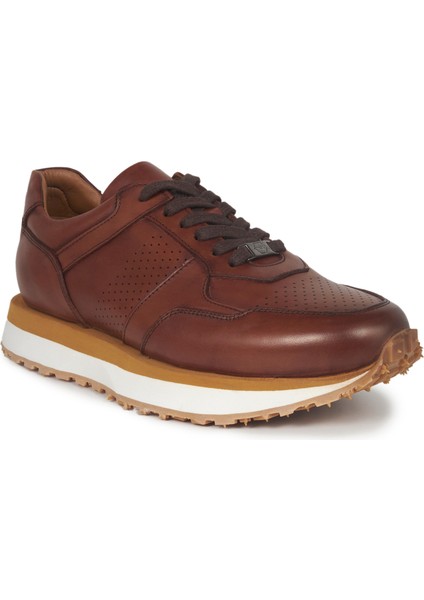Taba Deri Sneakers Erkek Ayakkabı