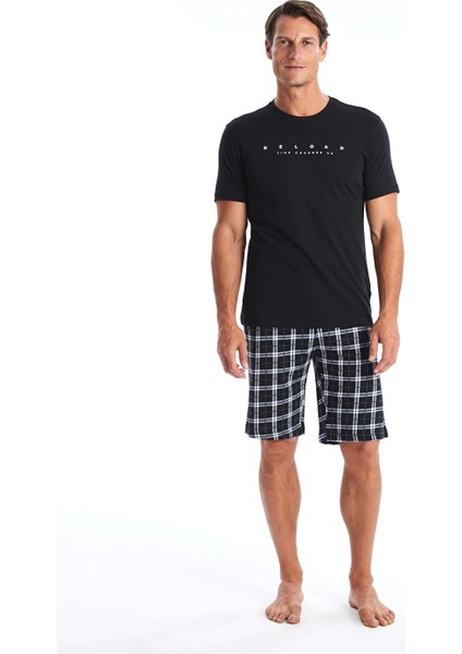 Lc Waıkıkı Siyah Standart Kalıp Erkek Şortlu Pijama Takımı fiyatları