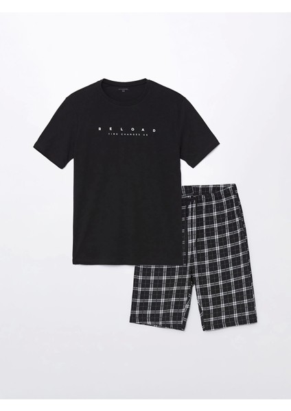 Lc Waıkıkı Siyah Standart Kalıp Erkek Şortlu Pijama Takımı indirimleri