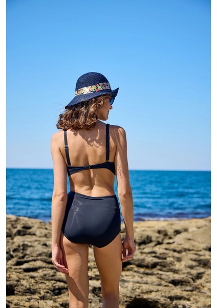 Bikini Takımı Toparlayıcı Kruvaze Siyah Siyah fırsatları