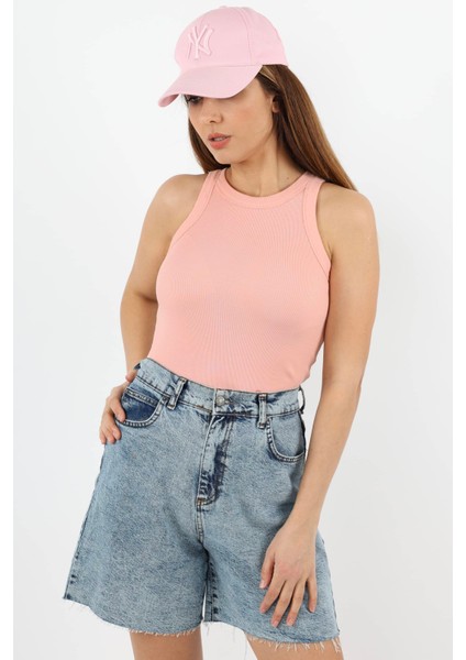 Kadın Premium Doku Somon Fitilli Pamuklu Atlet fırsatları