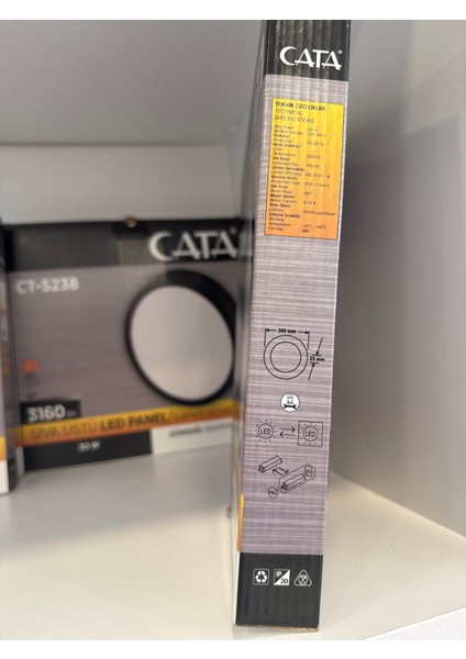 30W Yuvarlak Sıva Üstü LED Armatür Siyah Kasa Günışığı CT-5238 indirimleri