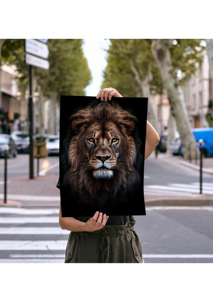 Çerçevesiz Poster - Dijital Baskı - Aslan