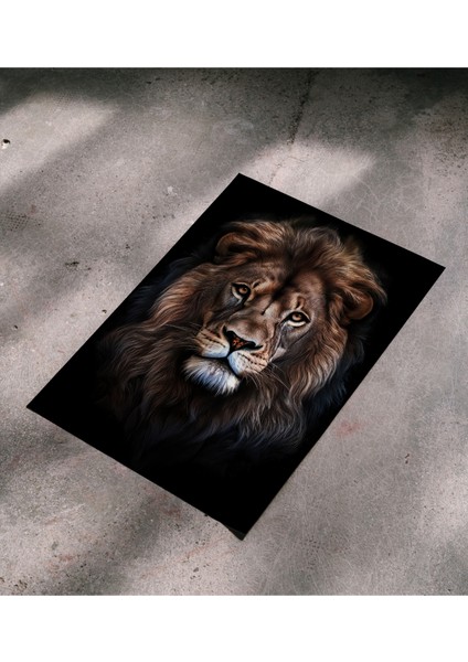 Çerçevesiz Poster - Dijital Baskı - Aslan fırsatları