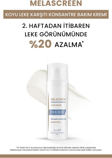 Melascreen Koyu Leke Kremi 30ML + Uv Fluid SPF50+ Güneş Koruyucu 50ML Set modelleri