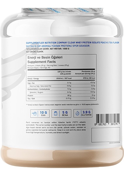 .com Clear Isolate 1000 gr modelleri