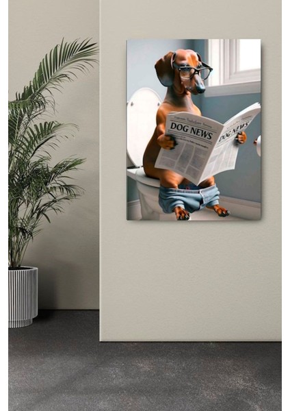 Wc Tuvalet Banyo Komik Hediyelik Mizah Kanvas Tablo