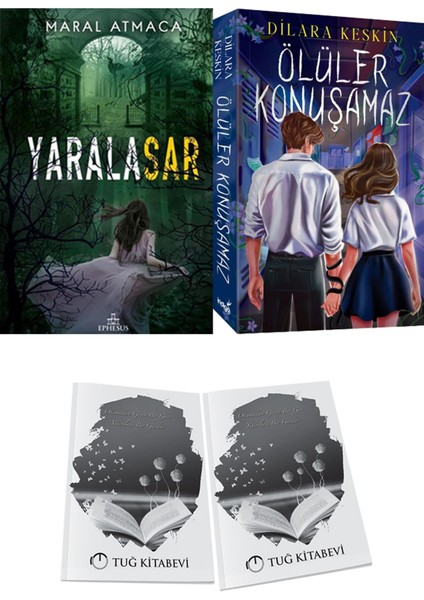Ölüler Konuşamaz ve Ephesus Yayınları Yaralasar 2 Maral Atmaca 2li Set + Hediyeli