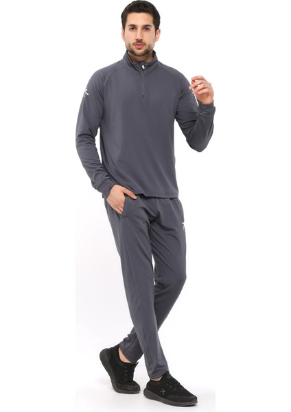 Yarım Fermuarlı Eşofman Altus Füme fiyatları