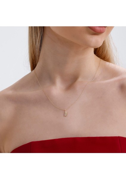 0,04 Karat Pırlanta Yaprak Kolye - PR01552 fiyatları