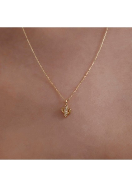 0,02 Karat Pırlanta Kaktüs Kolye - PR01558 fırsatları