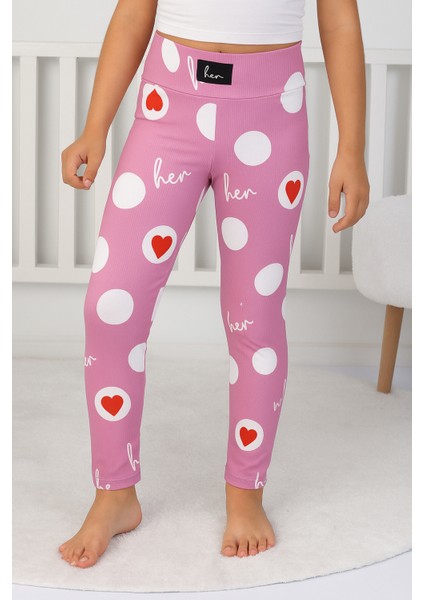 Kalp Desenli Fitilli Tayt - 8001SB