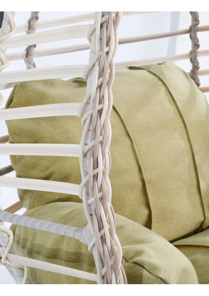 Beyaz Rattan Örgü Fındık Model Hamak Bahçe Salıncağı Balkon, Teras, Bahçe Mobilyası modelleri